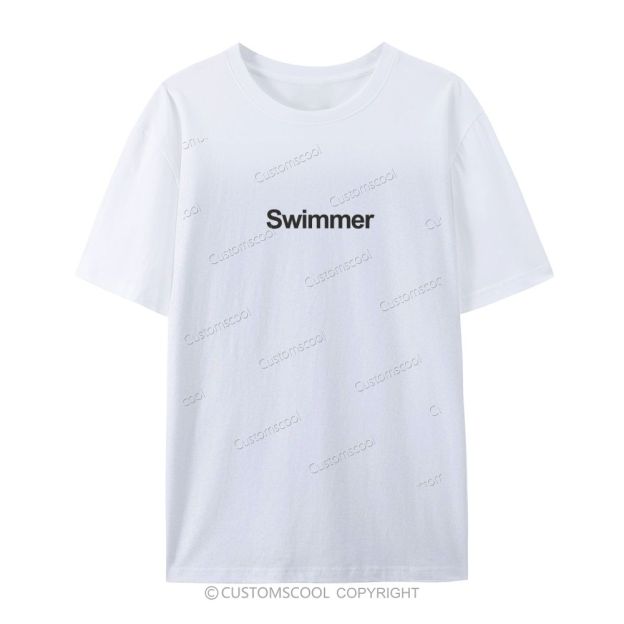 Swimmer Casual Short Sleeve T-Shirt Customscool
