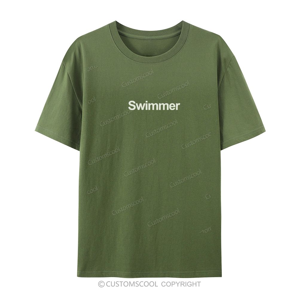 Swimmer Casual Short Sleeve T-Shirt Customscool