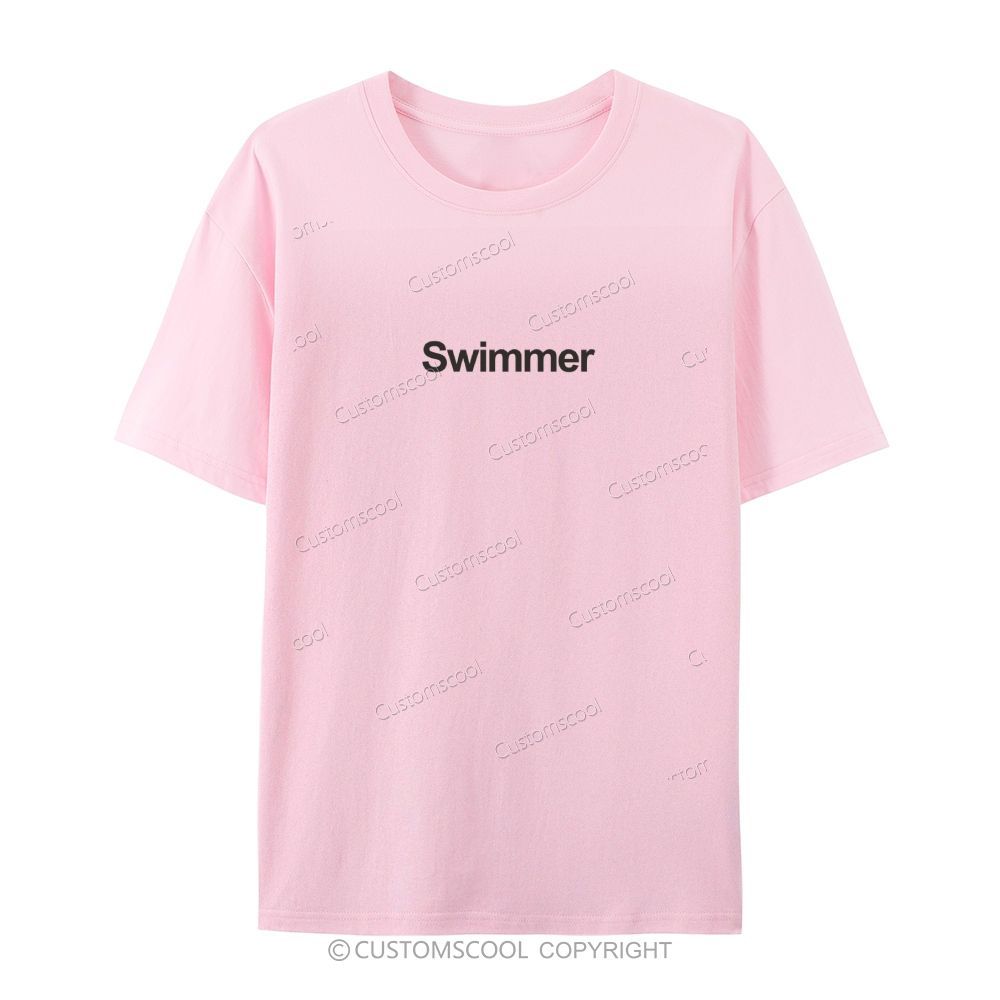Swimmer Casual Short Sleeve T-Shirt Customscool