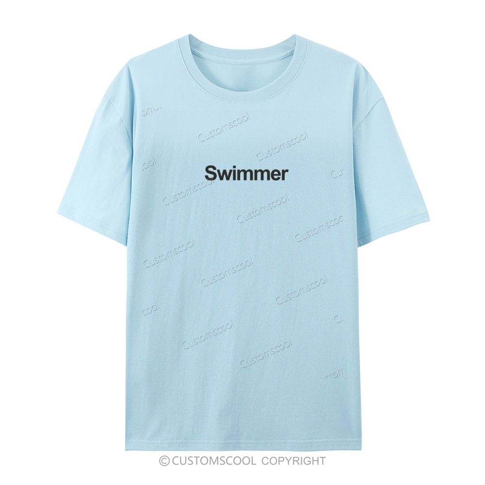 Swimmer Casual Short Sleeve T-Shirt Customscool