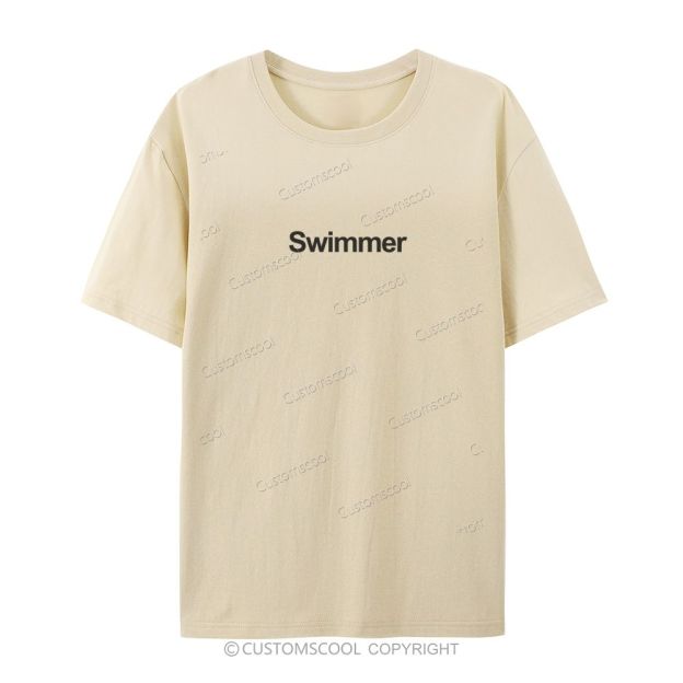 Swimmer Casual Short Sleeve T-Shirt Customscool