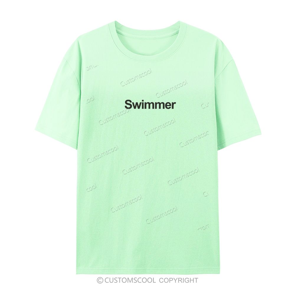 Swimmer Casual Short Sleeve T-Shirt Customscool