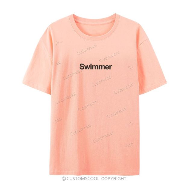 Swimmer Casual Short Sleeve T-Shirt Customscool