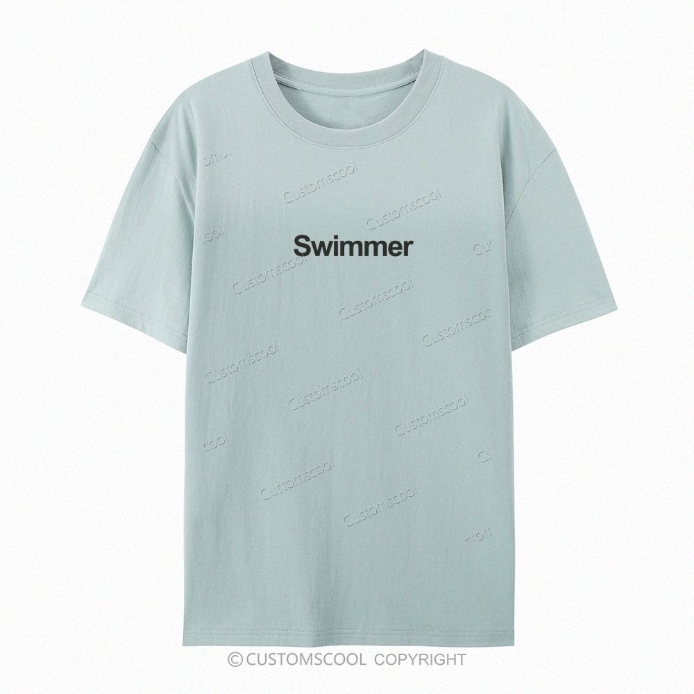 Swimmer Casual Short Sleeve T-Shirt Customscool