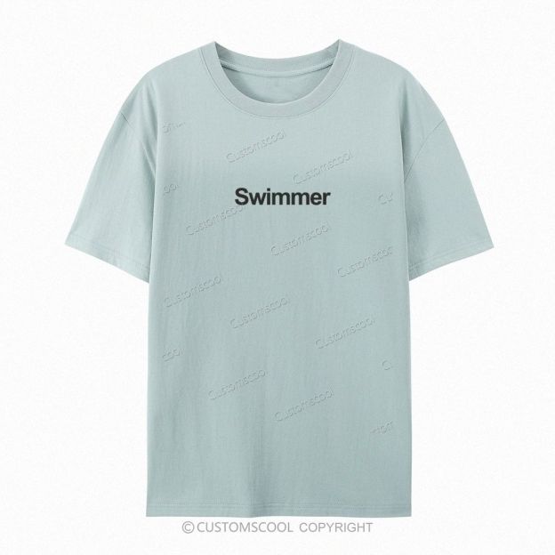 Swimmer Casual Short Sleeve T-Shirt Customscool