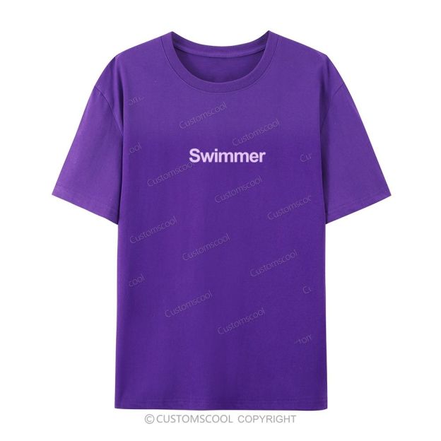 Swimmer Casual Short Sleeve T-Shirt Customscool