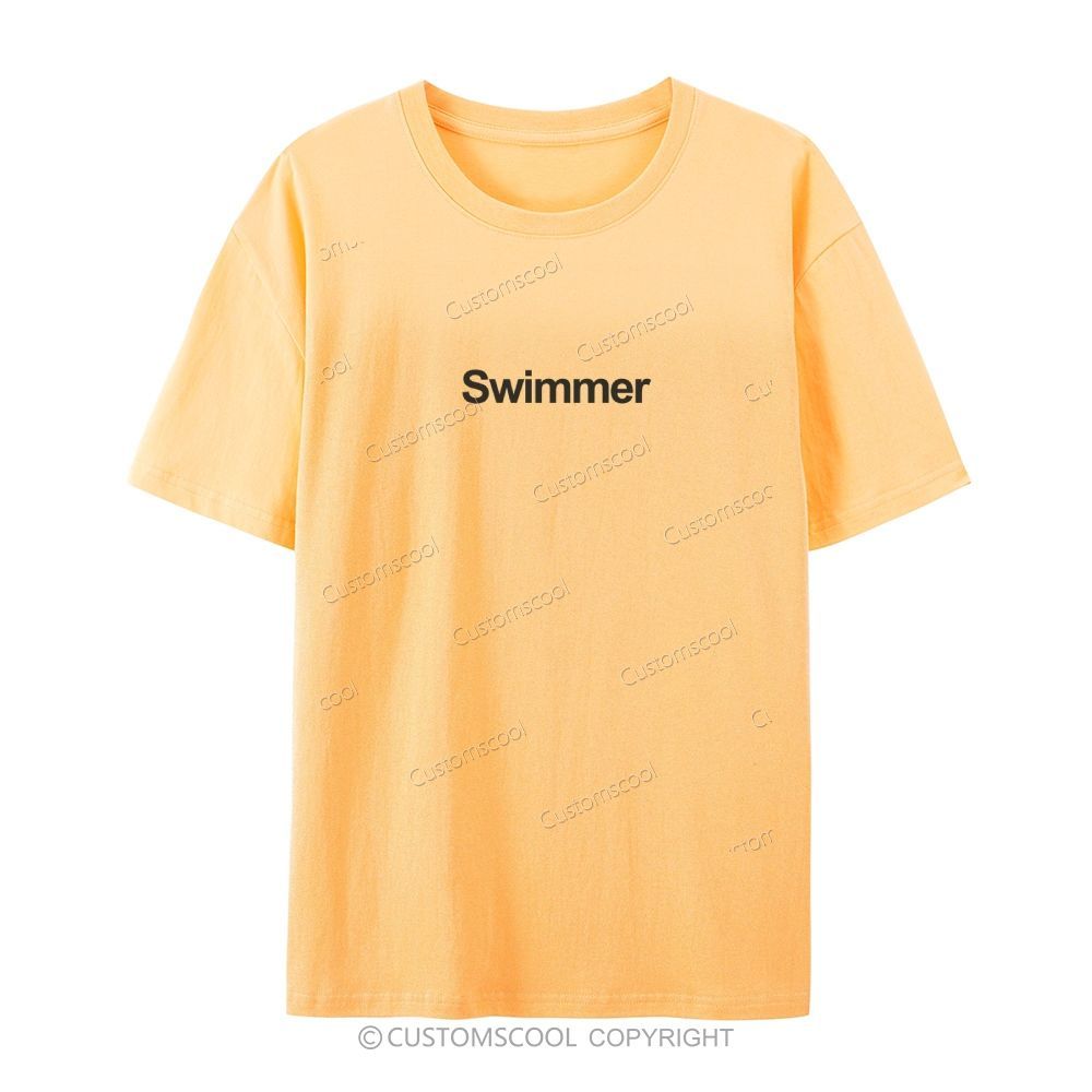 Swimmer Casual Short Sleeve T-Shirt Customscool