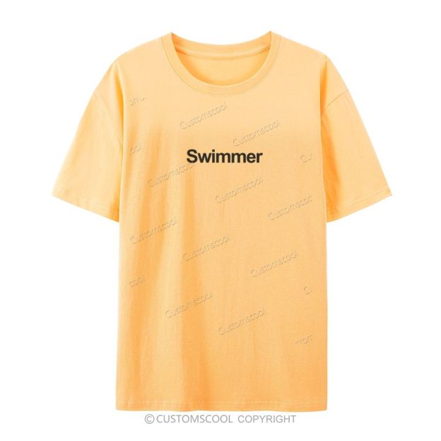Swimmer Casual Short Sleeve T-Shirt Customscool