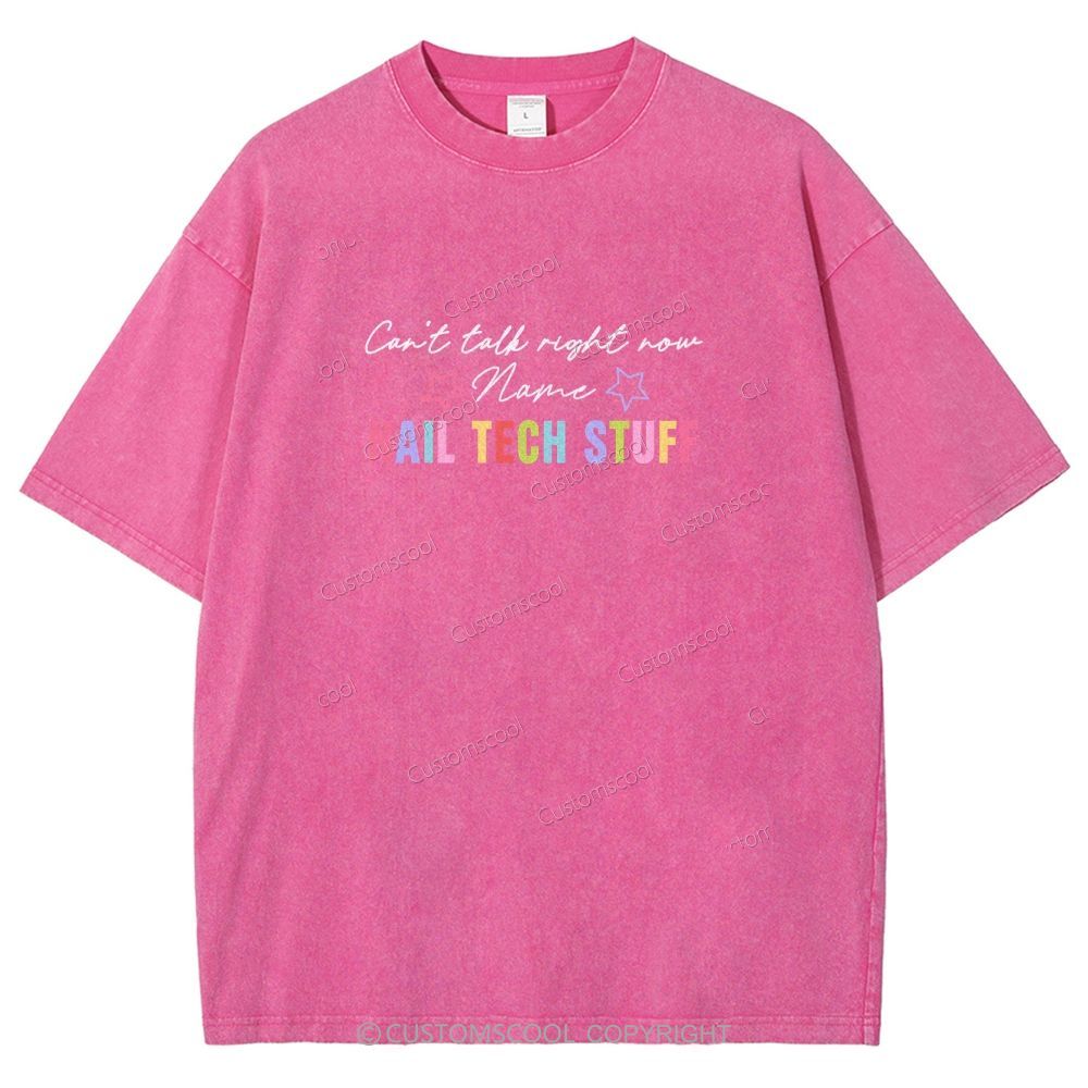Nail Tech Stuff ADDCUSTOM Unisex Fit Washed T-Shirt Customscool