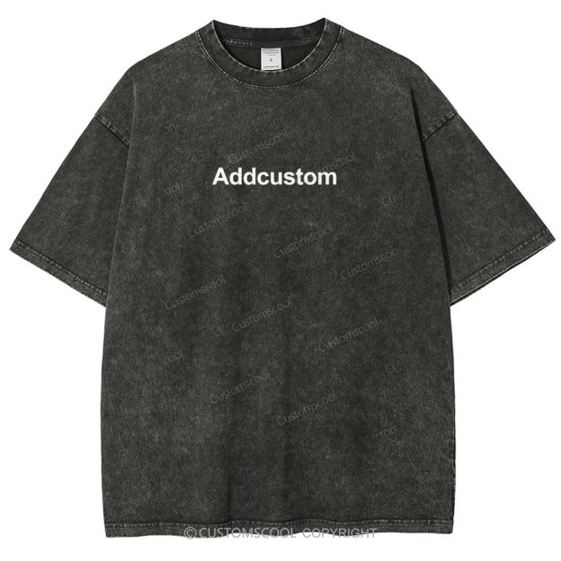 Nail Tech Front And Back Addcustom Unisex Fit Washed T-Shirt Customscool