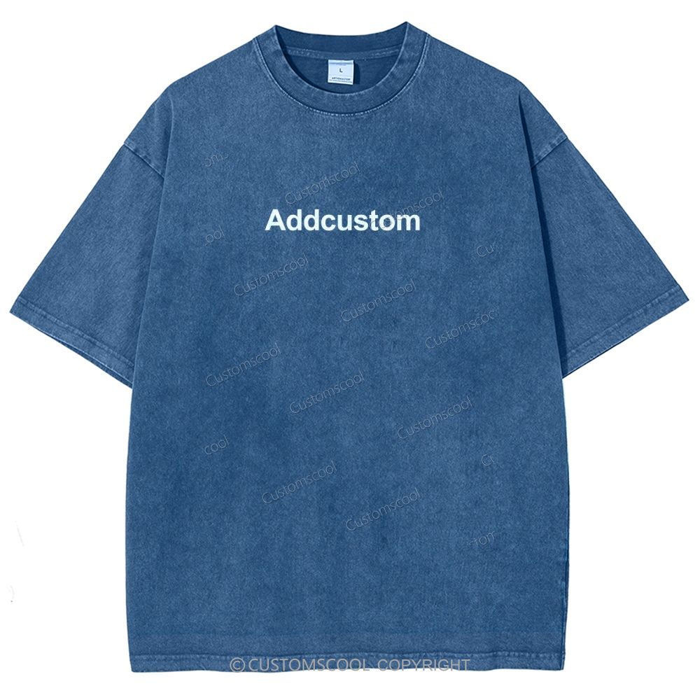 Nail Tech Front And Back Addcustom Unisex Fit Washed T-Shirt Customscool
