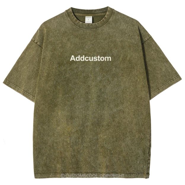 Nail Tech Front And Back Addcustom Unisex Fit Washed T-Shirt Customscool