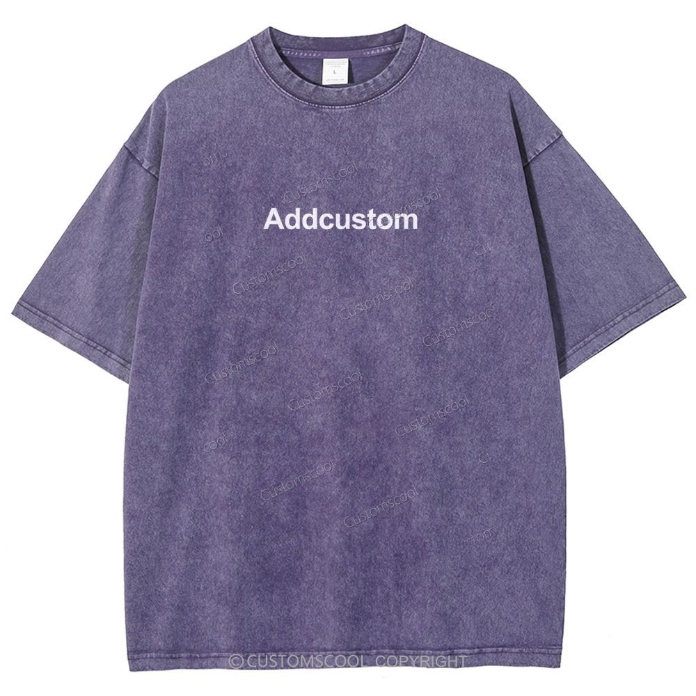 Nail Tech Front And Back Addcustom Unisex Fit Washed T-Shirt Customscool