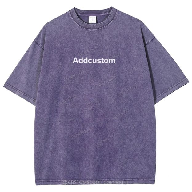 Nail Tech Front And Back Addcustom Unisex Fit Washed T-Shirt Customscool