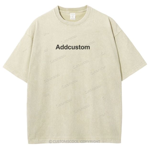 Nail Tech Front And Back Addcustom Unisex Fit Washed T-Shirt Customscool