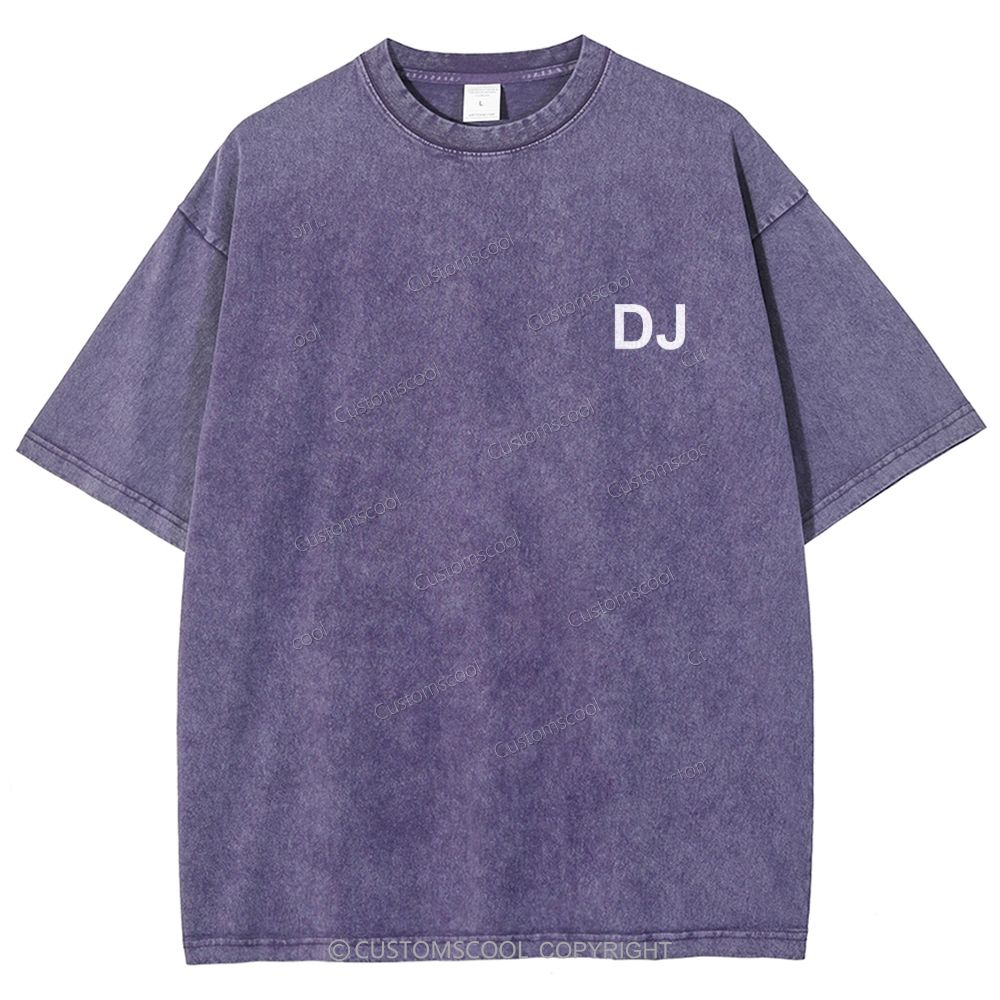 DJ Addcustom Unisex Fit Washed T-Shirt Customscool