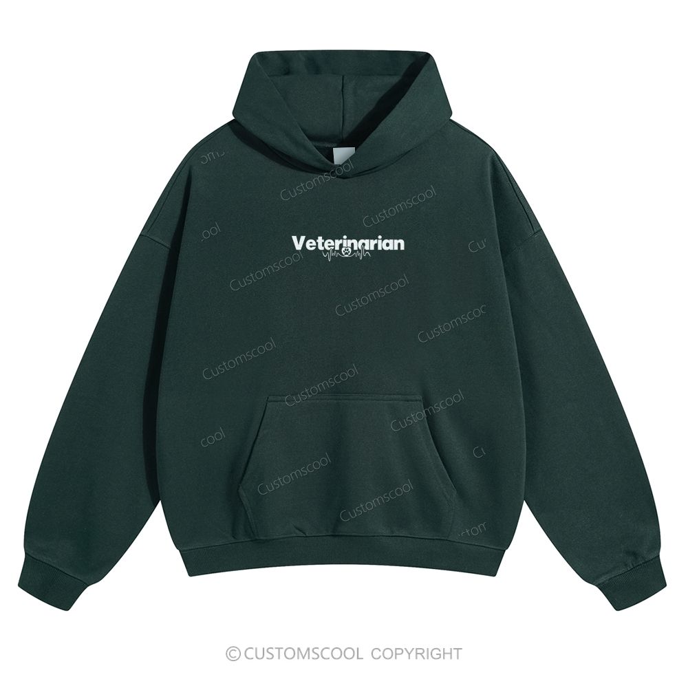 Veterinarian Solid Color Hoodie Customscool