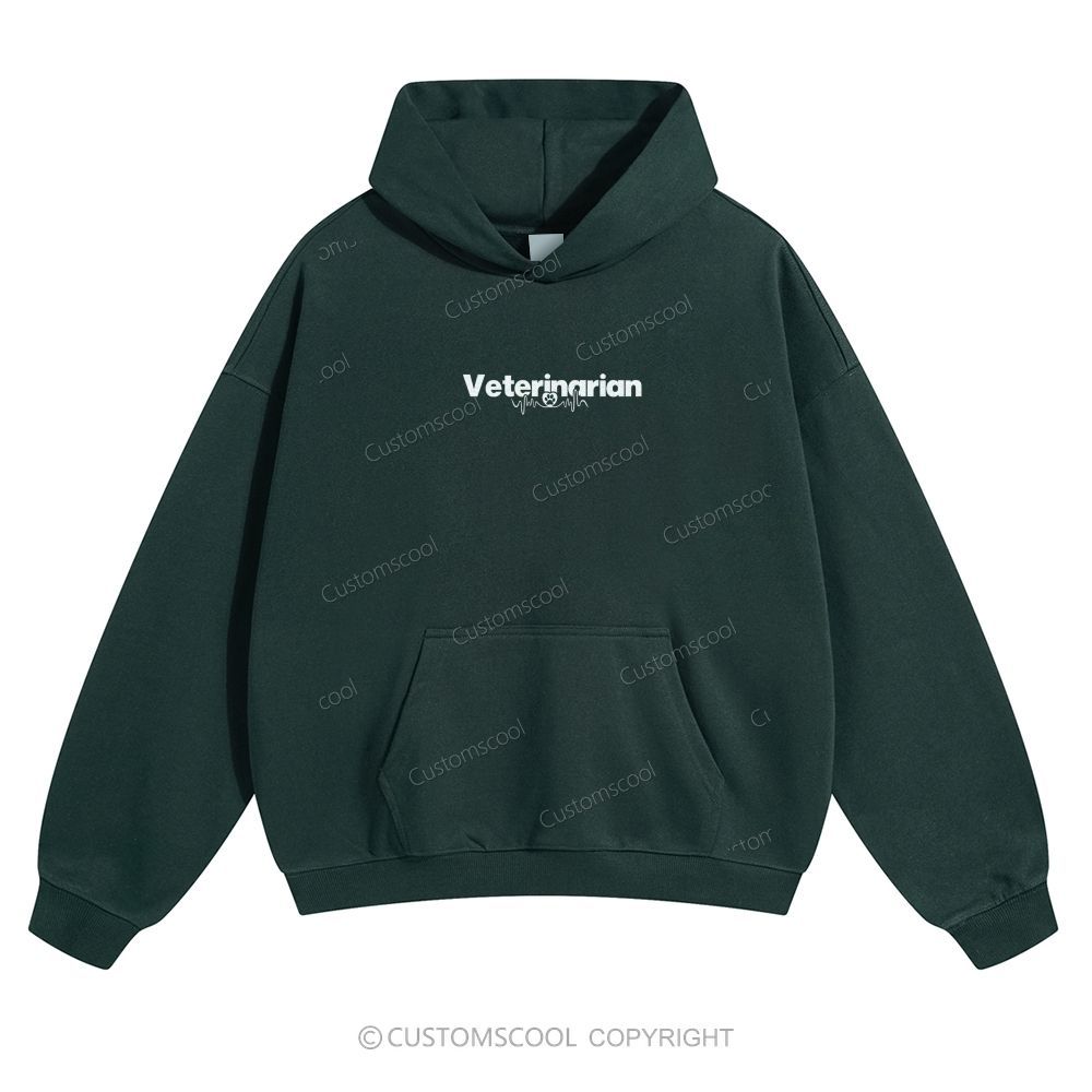Veterinarian Solid Color Hoodie Customscool