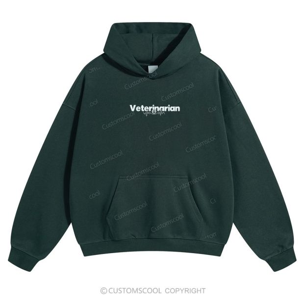Veterinarian Solid Color Hoodie Customscool