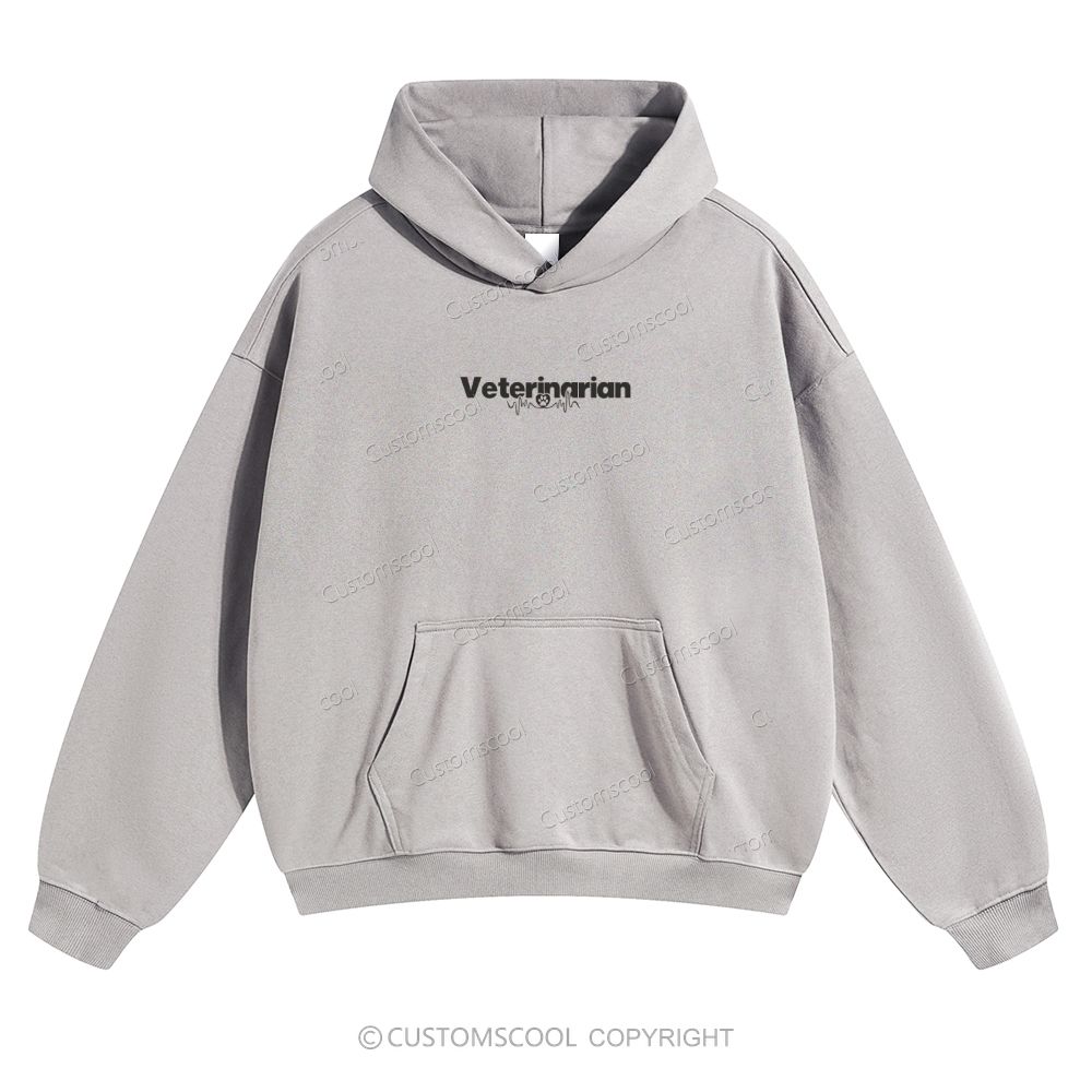Veterinarian Solid Color Hoodie Customscool