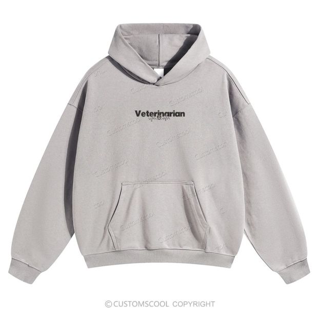 Veterinarian Solid Color Hoodie Customscool