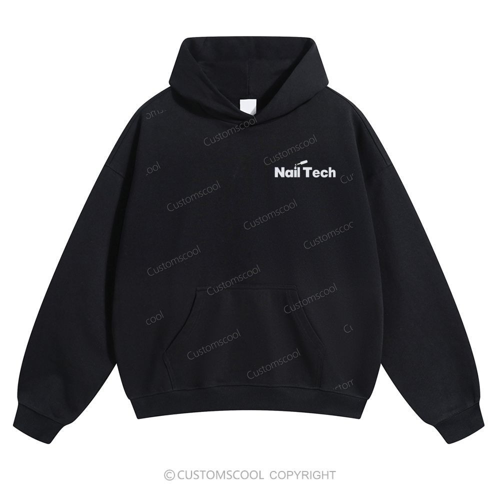 Nail Tech Solid Color Hoodie Customscool