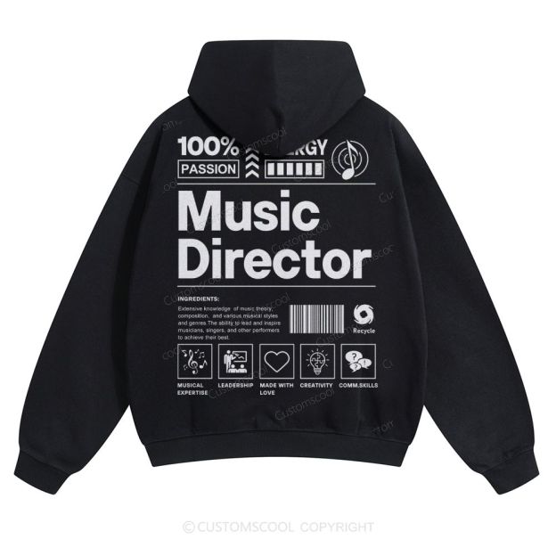 Music Director Solid Color Hoodie