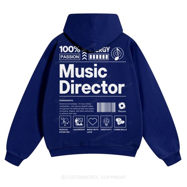 Music Director Solid Color Hoodie