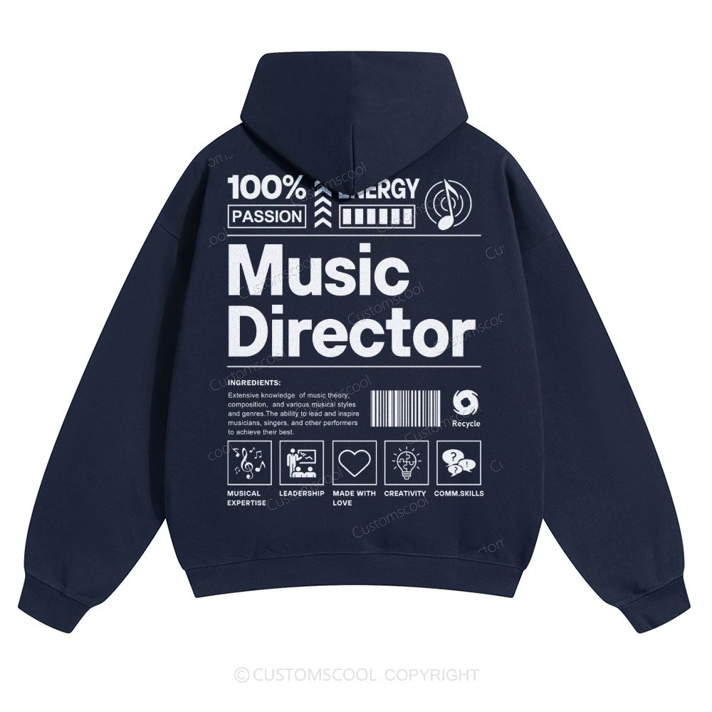 Music Director Solid Color Hoodie