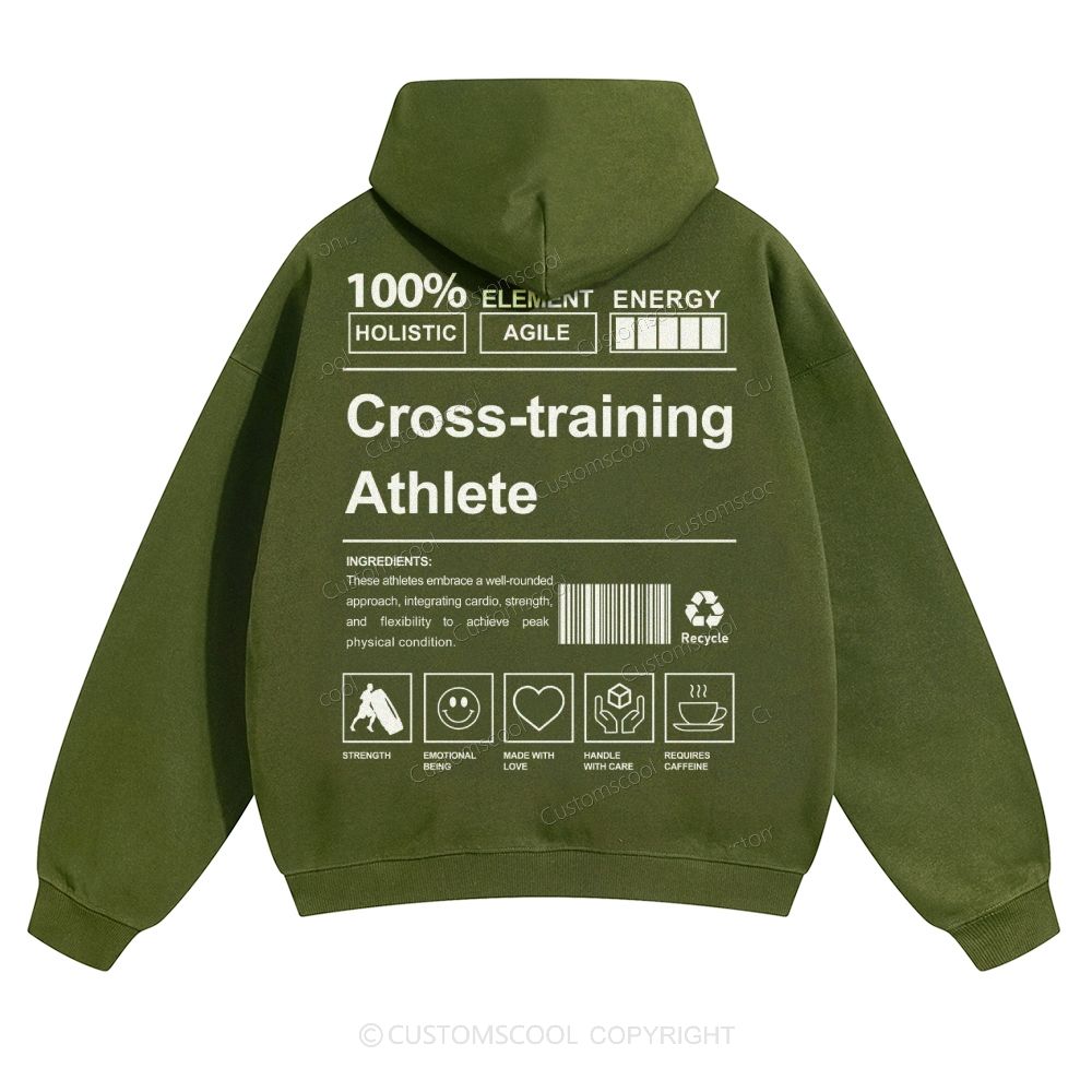Cross-training Athlete Solid Color Hoodie