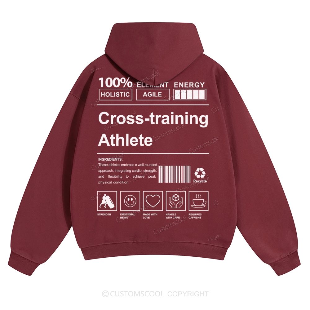 Cross-training Athlete Solid Color Hoodie