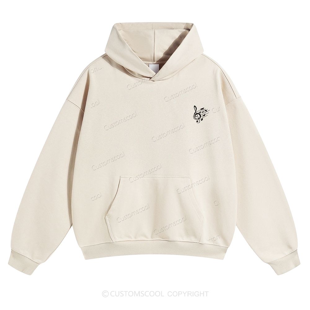 Musical Composer Solid Color Hoodie Customscool