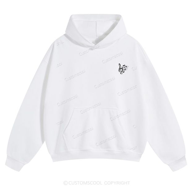 Musical Composer Solid Color Hoodie Customscool