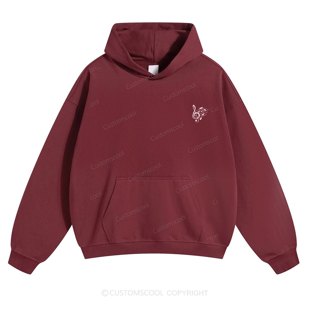 Musical Composer Solid Color Hoodie Customscool