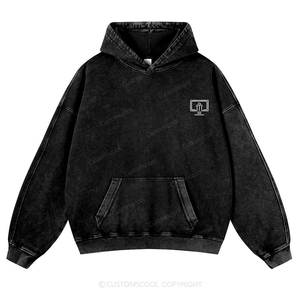 Application Security Engineer Casual Washed Hoodie Customscool