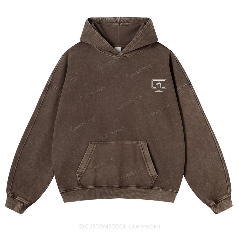 Application Security Engineer Casual Washed Hoodie Customscool