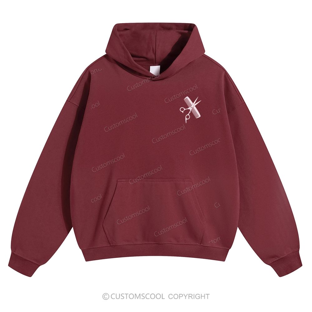 Barber Solid Color Hoodie Customscool