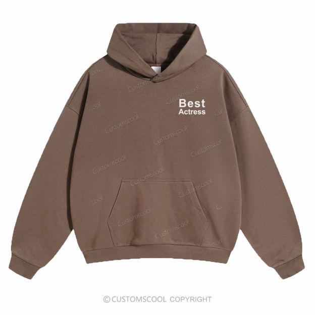 Best Actress Solid Color Hoodie Customscool