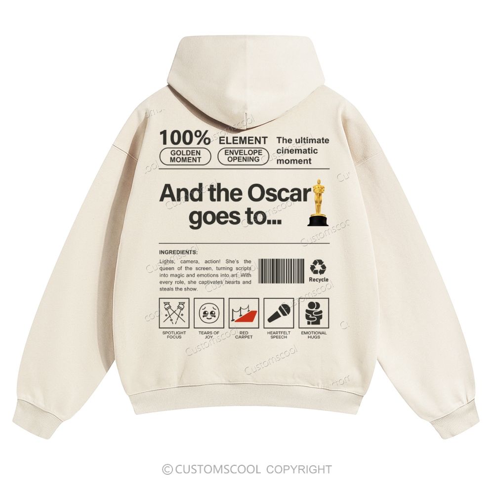 And the Oscar goes to... Solid Color Hoodie Customscool
