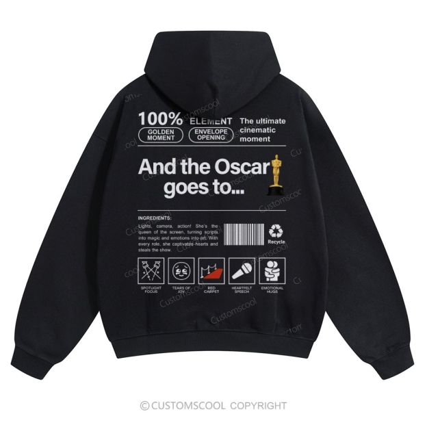 And the Oscar goes to... Solid Color Hoodie Customscool