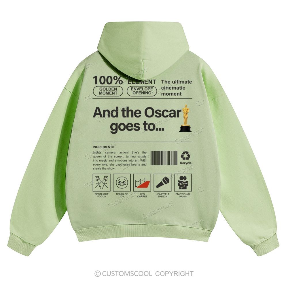 And the Oscar goes to... Solid Color Hoodie Customscool