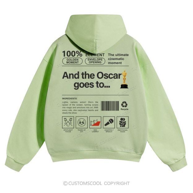And the Oscar goes to... Solid Color Hoodie Customscool