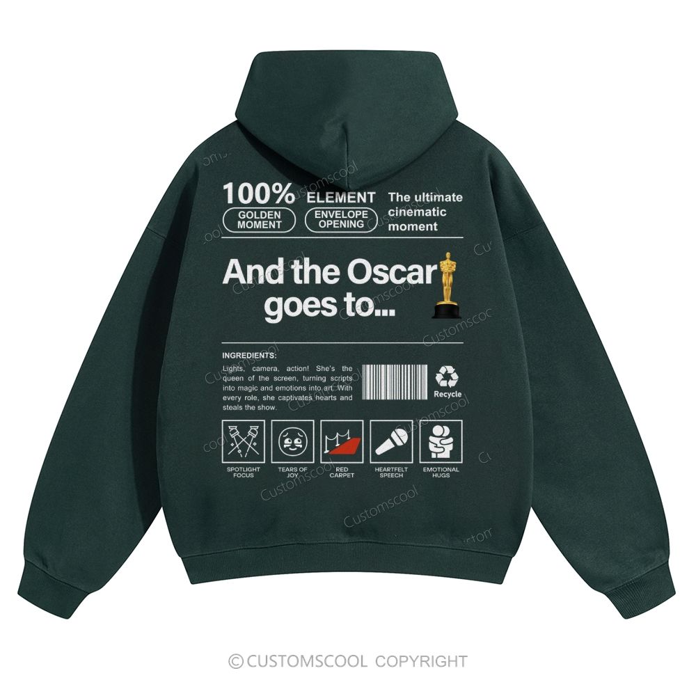 And the Oscar goes to... Solid Color Hoodie Customscool