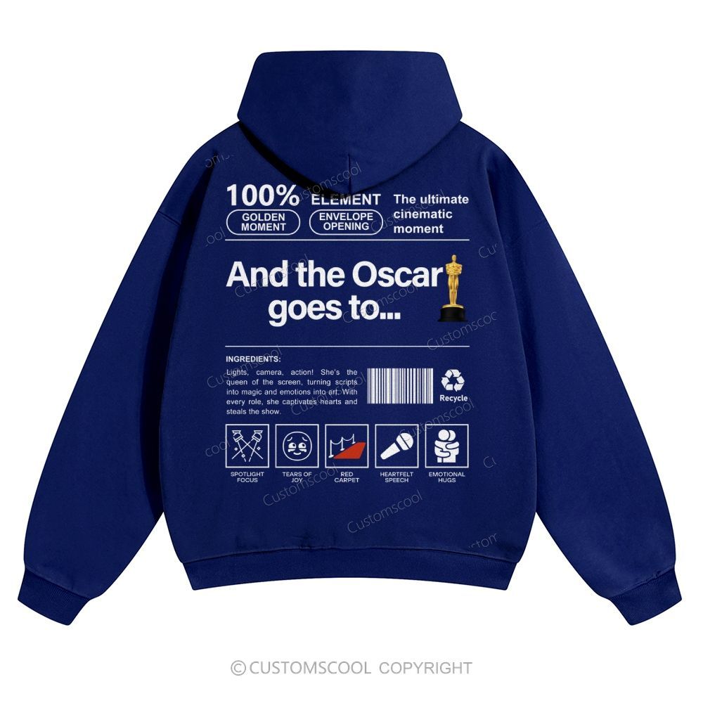 And the Oscar goes to... Solid Color Hoodie Customscool