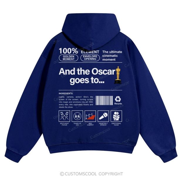 And the Oscar goes to... Solid Color Hoodie Customscool