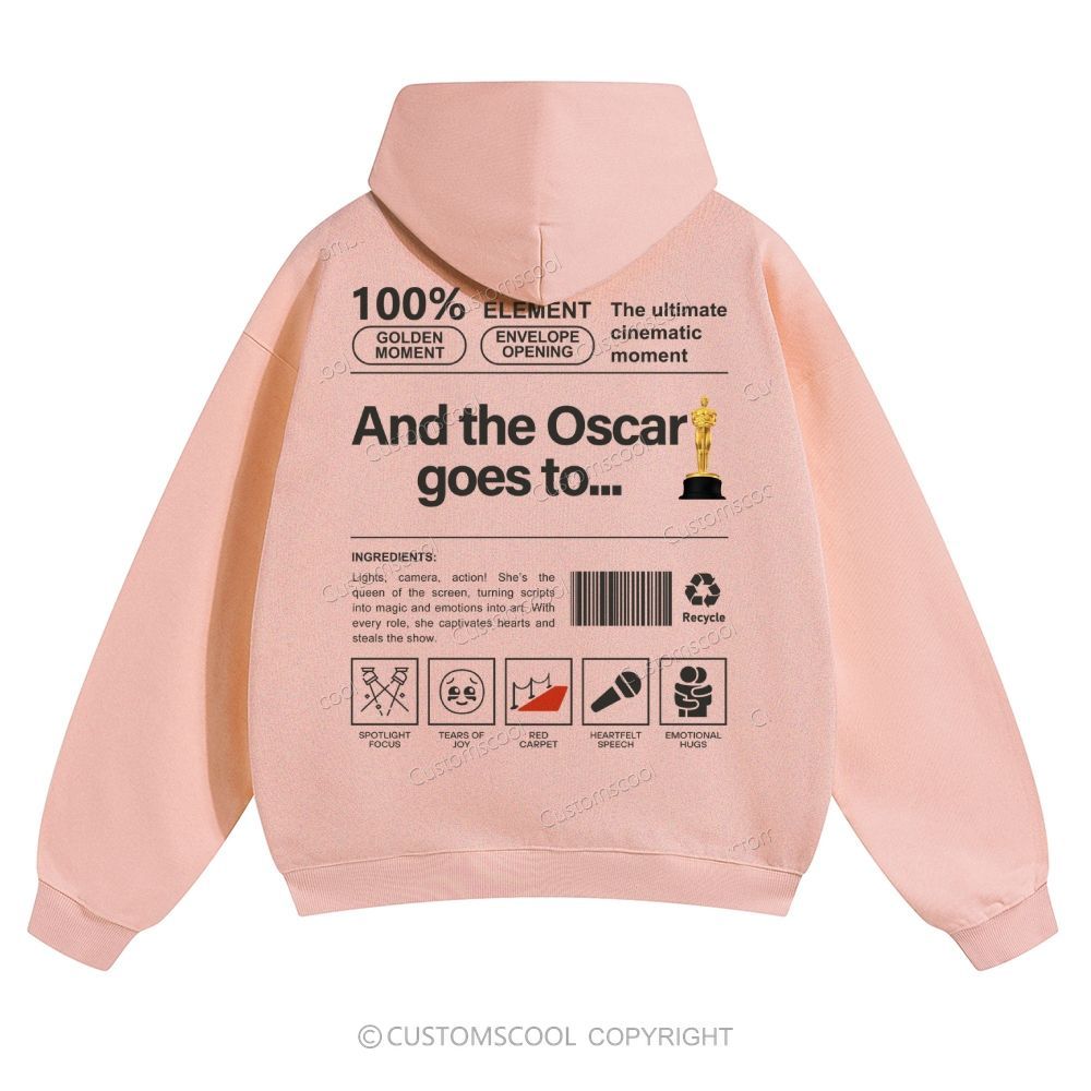 And the Oscar goes to... Solid Color Hoodie Customscool