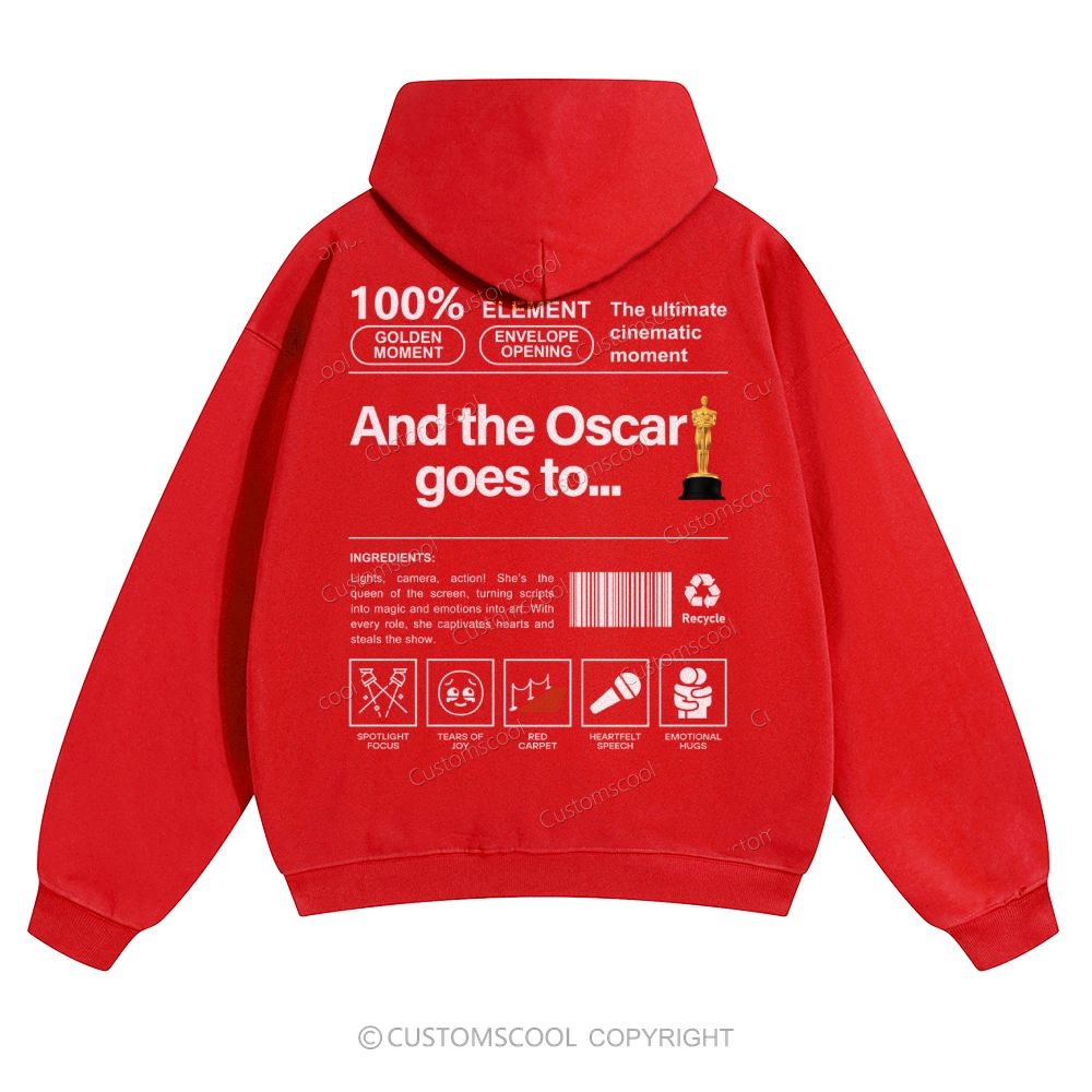 And the Oscar goes to... Solid Color Hoodie Customscool