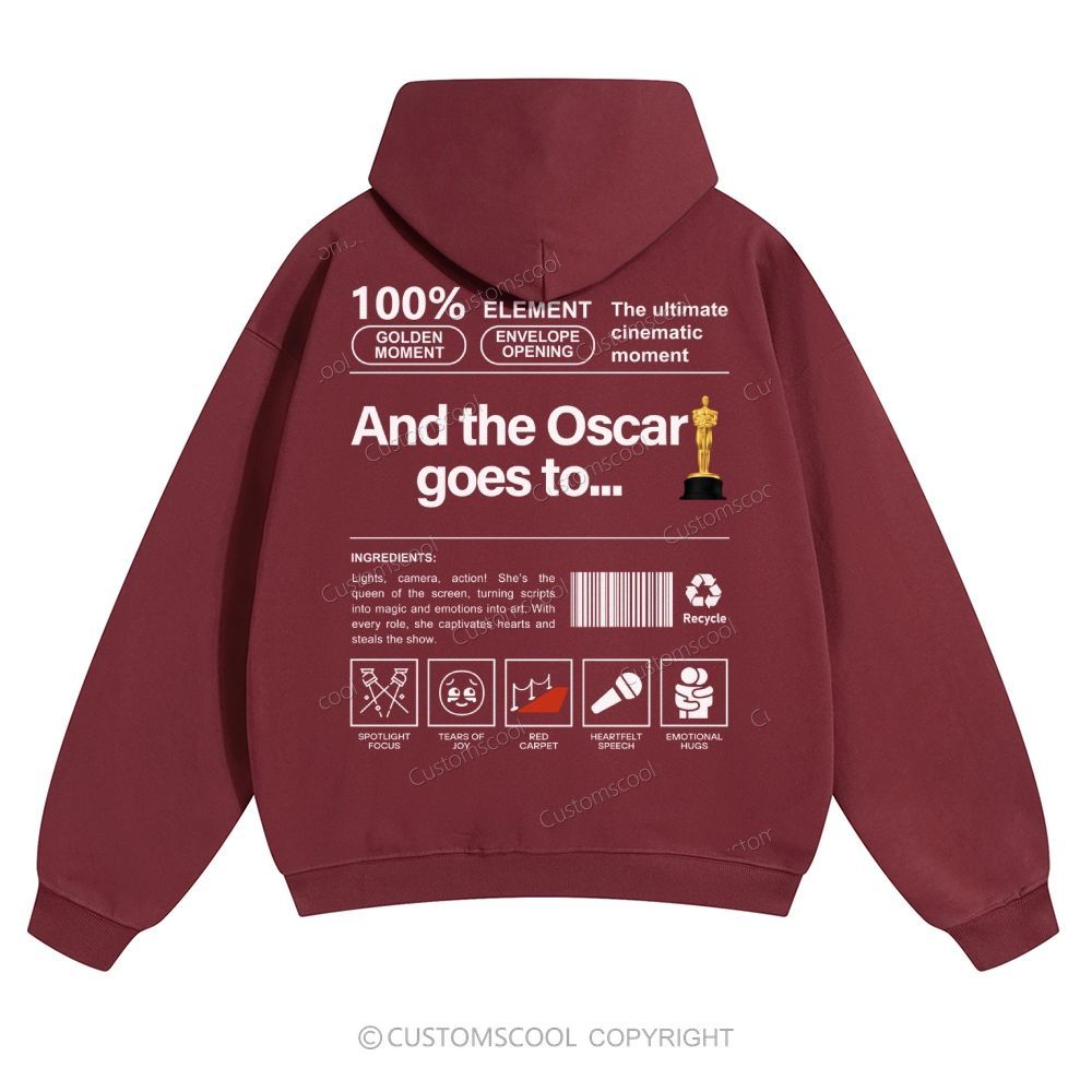 And the Oscar goes to... Solid Color Hoodie Customscool