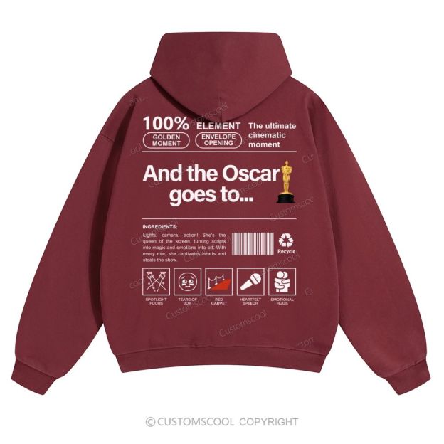 And the Oscar goes to... Solid Color Hoodie Customscool