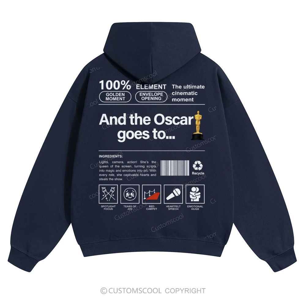 And the Oscar goes to... Solid Color Hoodie Customscool